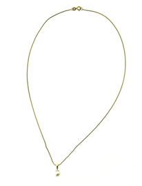 Gouden snake-collier parel