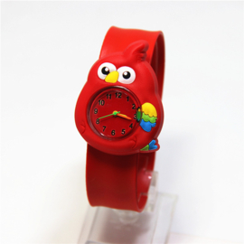 klap horloge met angry bird