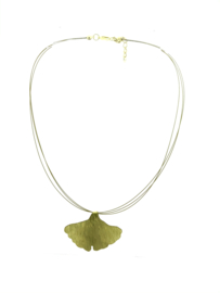 Ginkgo collier goudkleur klein