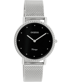 OOZOO Vintage zilver/zwart 34 mm