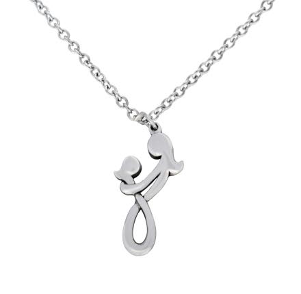zilveren ketting: moeder en dochter