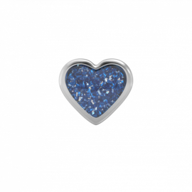 Zweerknopjes blauw hart