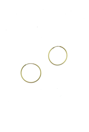 Gouden oorringen 15 mm