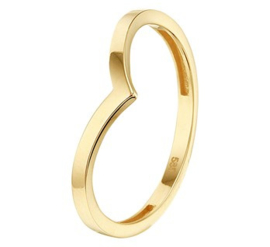 Gouden ring golfje