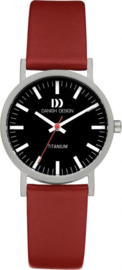 Danish Design horloge zwart/rood 30 mm
