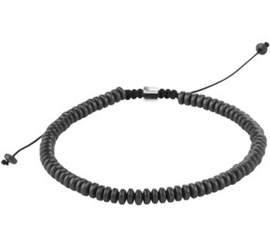 Kralenarmband hematiet 4,5 mm 19 - 26 cm