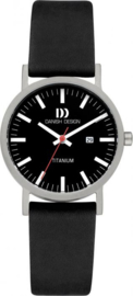 Danish Design horloge zwart datum 30 mm