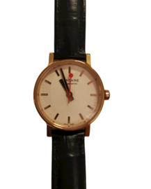 Mondaine horloge rosé/zwart 26 mm