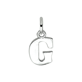 Zilveren letterhanger G