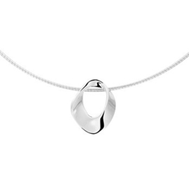 Gerhodineerd 925 zilveren collier