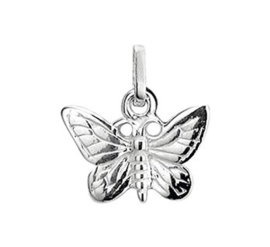 Zilveren kettinghanger vlinder