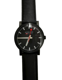 Mondaine horloge zwart 35 mm
