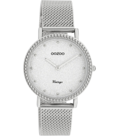 OOZOO Vintage zilver/glitter 34 mm