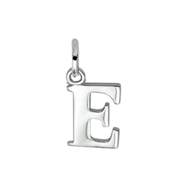 Zilveren letterhanger E