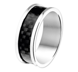 Stalen ring carbon