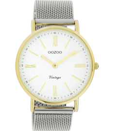 OOZOO Vintage zilver/goud 40 mm