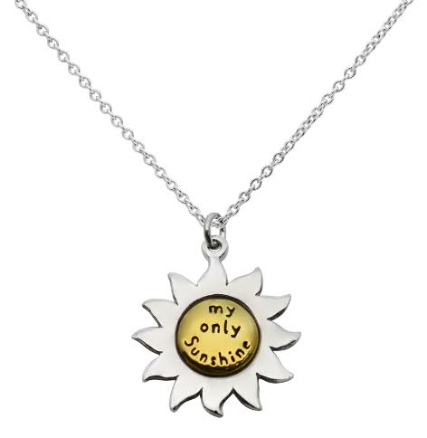 zilveren ketting met een zonnetje