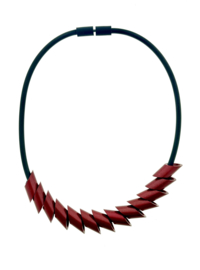 Tjongejonge collier cilinders rood