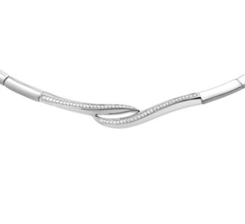 Collier zirkonia 8,5 mm 43 + 3 cm