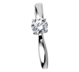Zilveren ring zirkonia zetting
