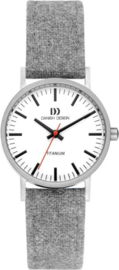 Danish Design horloge lichtgrijs 30 mm
