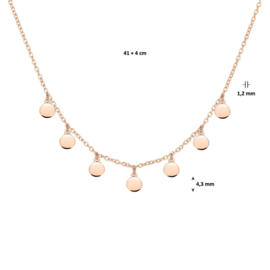 collier rondjes 1,2 mm 41 + 4 cm