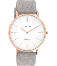 OOZOO Vintage taupe/rosé glitter 40 mm