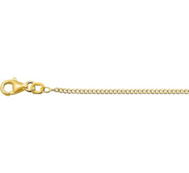 Gouden lengteketting gourmet 50 cm