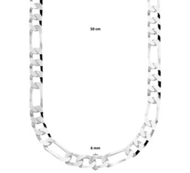 Collier figaro 6,0 mm 50 cm