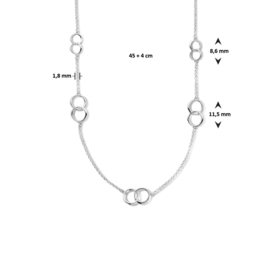 collier rondjes 1,8 mm 45 + 4 cm