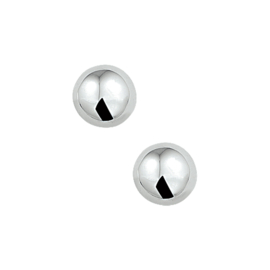 Zilveren oorstekers 8 mm