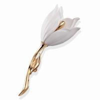 Broche witte tulp