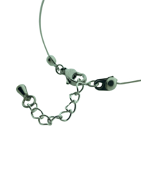 geanodiseerd aluminium schijfjes collier