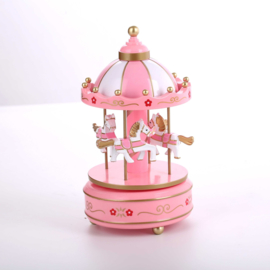 Draaimolen roze-wit