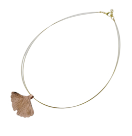 Ginkgo collier koperkleur klein