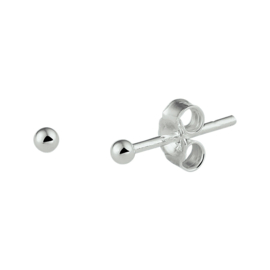 Zilveren oorstekers 2,5 mm