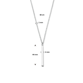 collier balkje grijs