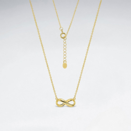 Vergulde ketting met infinity teken