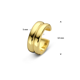 ear cuff verguld 12 mm