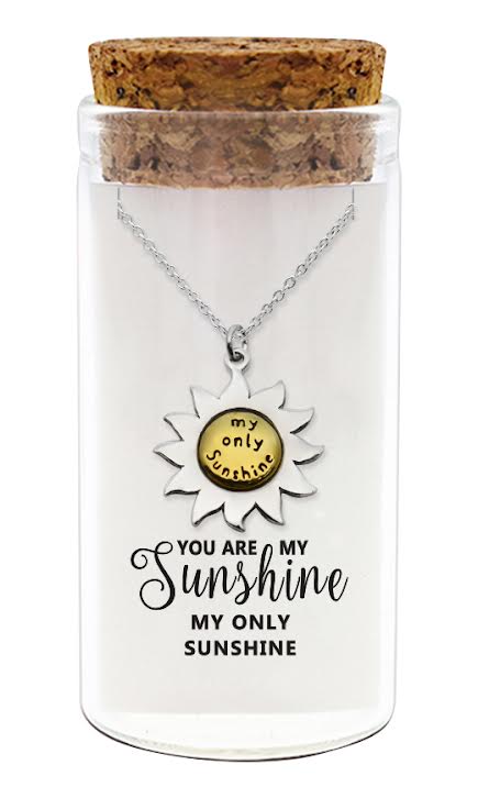 zilveren ketting met een zonnetje