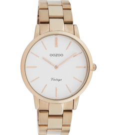 OOZOO Vintage rosé/wit 38 mm