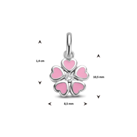 hanger bloem met zirkonia
