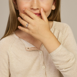 Zilveren ring hondenpoot