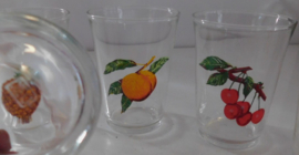 Vruchten Retro Limonadeglazen