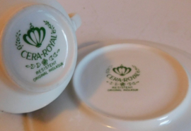 Cera Royal resistent, Kop + Schotel