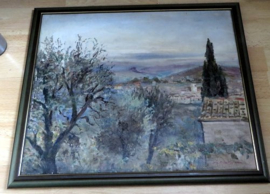 Jan Jurien Moolhuizen, Toscaanse landschap schilderij