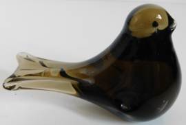 Vintage geblazen glazen vogel