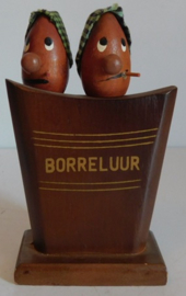 Vintage 50er / 60er jaren, borreluur flesopener set.