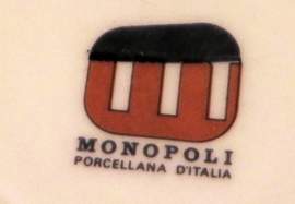 Porseleinen Monopoli Porcellana D'Italia gebaksset