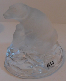 SEA Glasbruk massief glazen IJsbeer